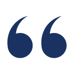 Quotation narks in dark navy.